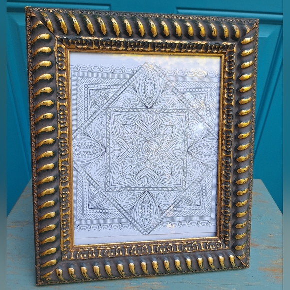 Gold Photo Frame Vintage Picture Frame Table Top Wall Decor Gold Leaf Guilding - Picture 9 of 17